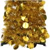 Pop-up plastgran guld 120 cm PET vidaXL 120 x 25 cm – miniatyr 3