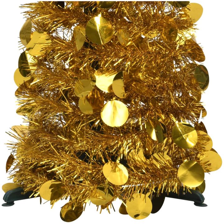 Pop-up plastgran guld 120 cm PET vidaXL 120 x 25 cm – bild 3