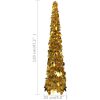 Pop-up plastgran guld 120 cm PET vidaXL 120 x 25 cm – miniatyr 5