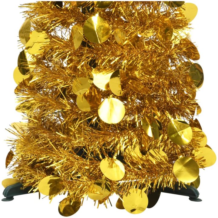 Pop-up plastgran guld 180 cm PET vidaXL 180 x 45 cm – bild 2