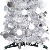 Pop-up plastgran silver 120 cm PET vidaXL 120 x 25 cm – miniatyr 4