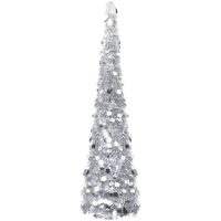 Pop-up plastgran silver 150 cm PET vidaXL
