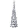Pop-up Plastgran silver 180 cm PET vidaXL 180 x 45 cm – miniatyr 1