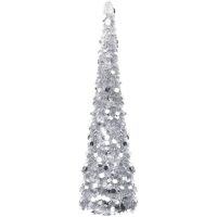Pop-up Plastgran silver 180 cm PET vidaXL