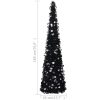 Pop-up plastgran svart 180 cm PET vidaXL 180 x 45 cm – miniatyr 5