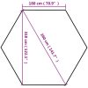 Pop-Up tält sexkantigt med sidoväggar 3,6x3,1 m taupe 220g/m² vidaXL – miniatyr 12