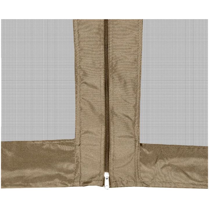 Pop-Up tält sexkantigt med sidoväggar 3,6x3,1 m taupe 220g/m² vidaXL – bild 9