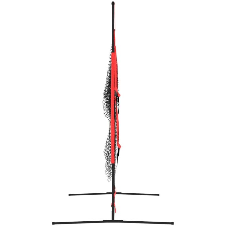 Portabelt baseballnät svart och röd 183x105x183 cm polyester vidaXL – bild 4