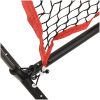 Portabelt baseballnät svart och röd 183x105x183 cm polyester vidaXL – miniatyr 6