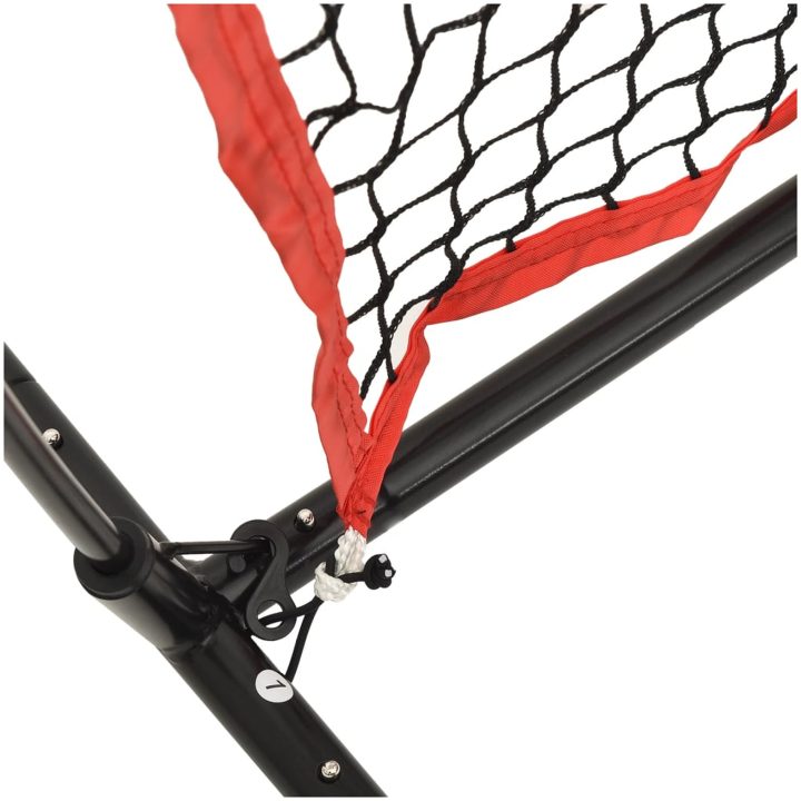 Portabelt baseballnät svart och röd 183x105x183 cm polyester vidaXL – bild 6