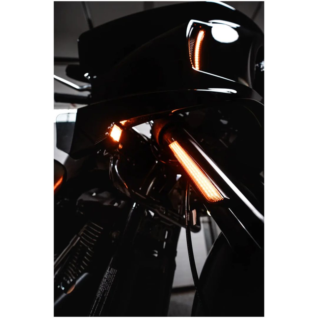 Positionsljus Led Boltz Amber/Vit/Polerad CUSTOM DYNAMICS – bild 5