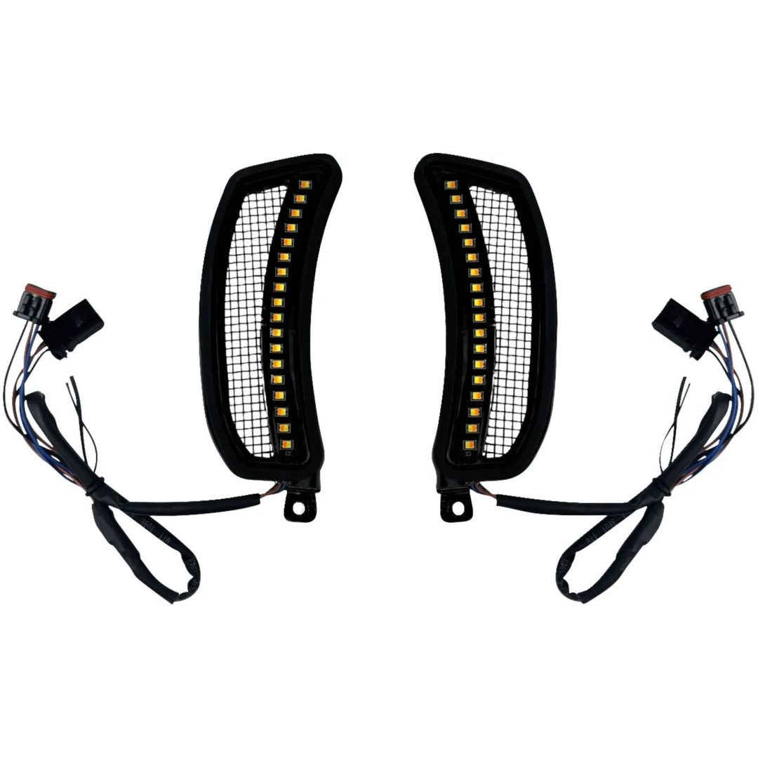 Positionsljus Led Boltz Amber/Vit/Polerad CUSTOM DYNAMICS