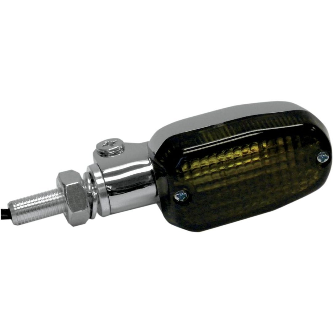 Positionsljus Oblong Aluminium Rökfärgad/Krom K&S Technologies MARKER LIGHT S/F SMK CHR