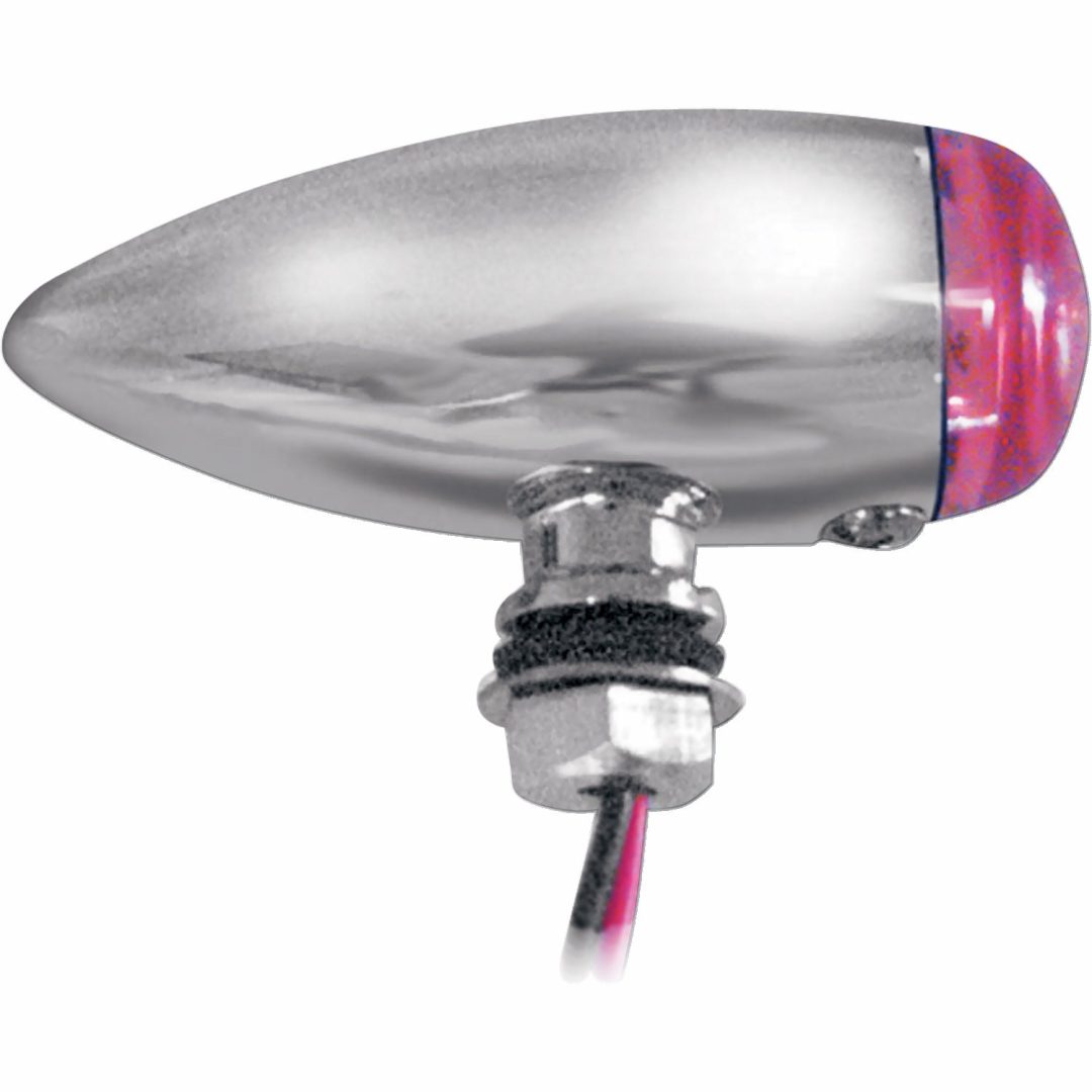 Positionslykta Bullet Orange/Röd/Krom EMGO BULLET LIGHT SET LED