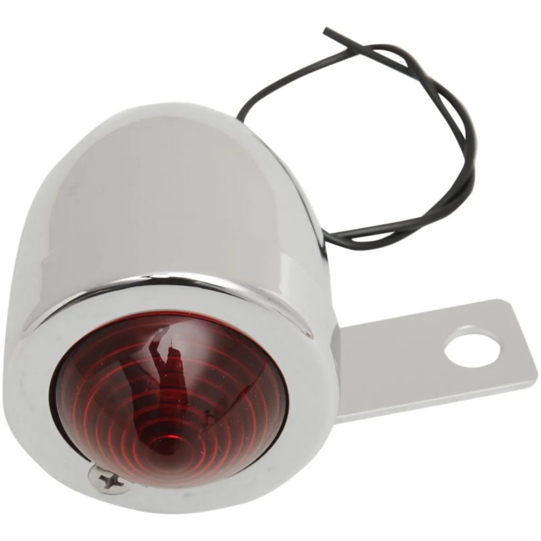 Positionslykta Bullet Röd/Krom DRAG SPECIALTIES CHR BULLET LGHT RIGHT MT