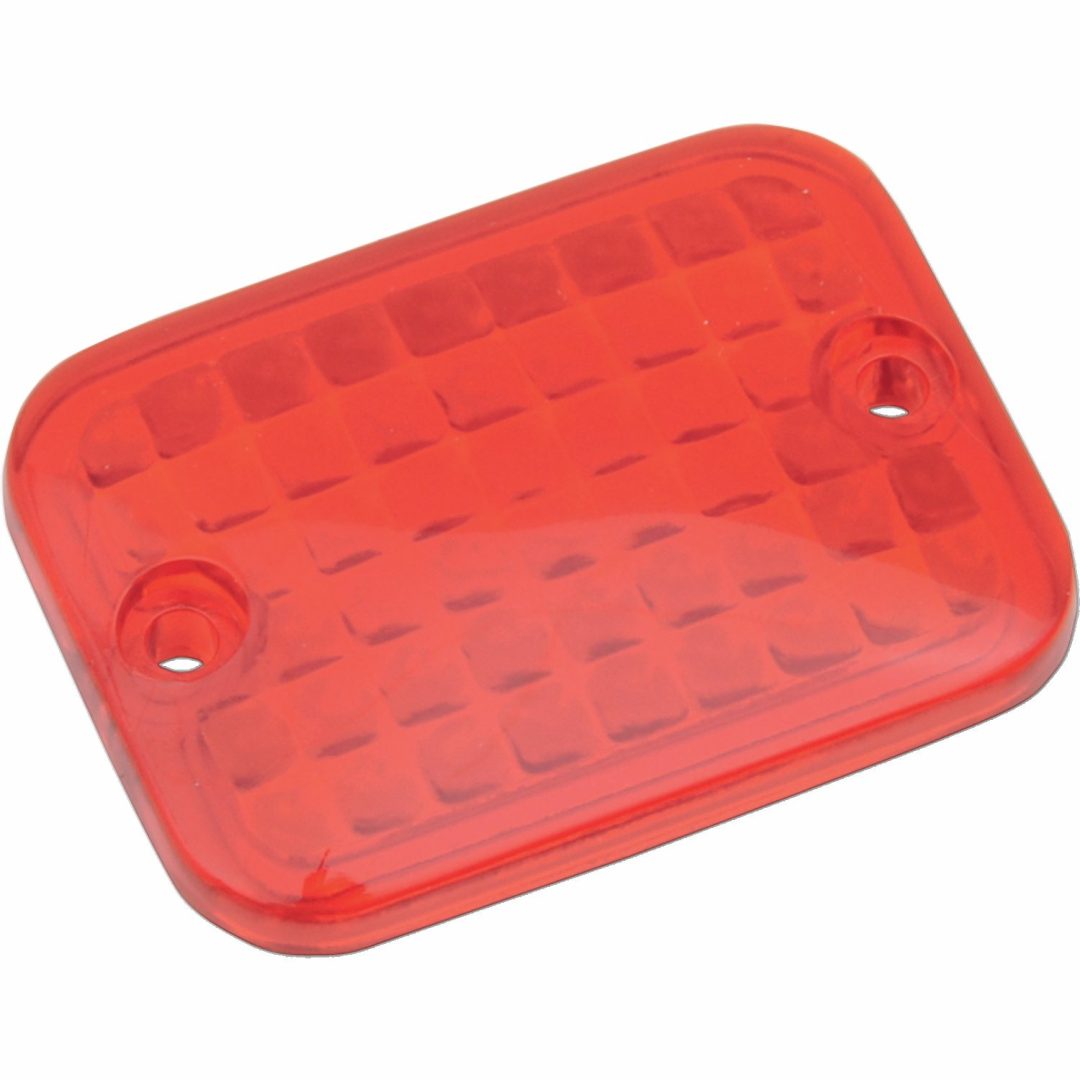 Positionslykta Rektangulär Röd DRAG SPECIALTIES LENS REPL MINI RECTANGRED