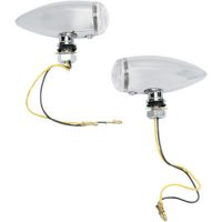 Positionslyktor Chrome Marker Lights Klar/Krom DRAG SPECIALTIES