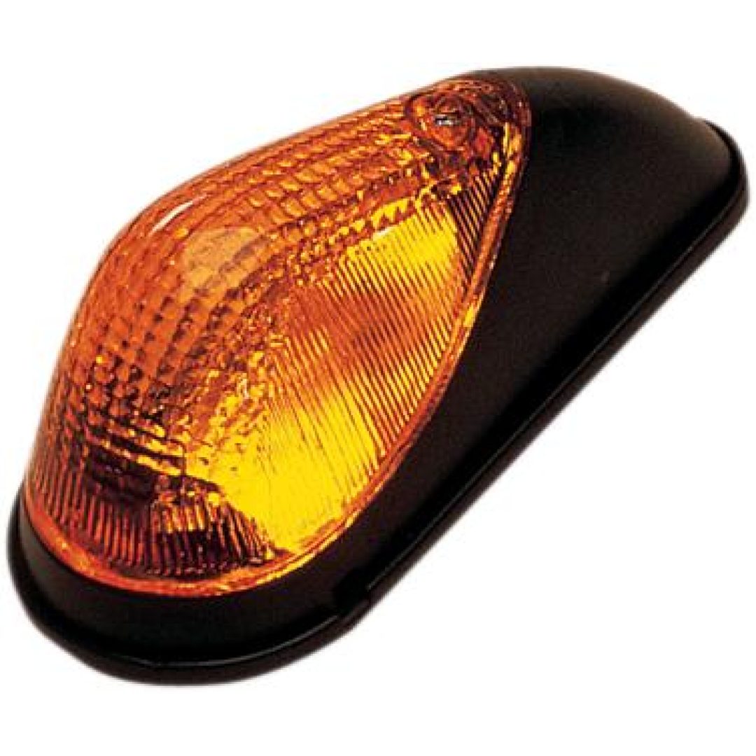 Positionslyktor Mini Wing Svart/Orange K+S TECHNOLOGIES MRKR LGHT MINIWNG BK AMB