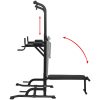 Power Tower med situp-bänk vidaXL – miniatyr 3