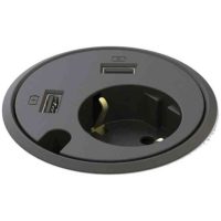 Powerdot 79mm 1xSchucko, 2xUSB Kondator