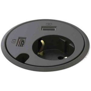 Powerdot 79mm 1xSchucko, 2xUSB Kondator