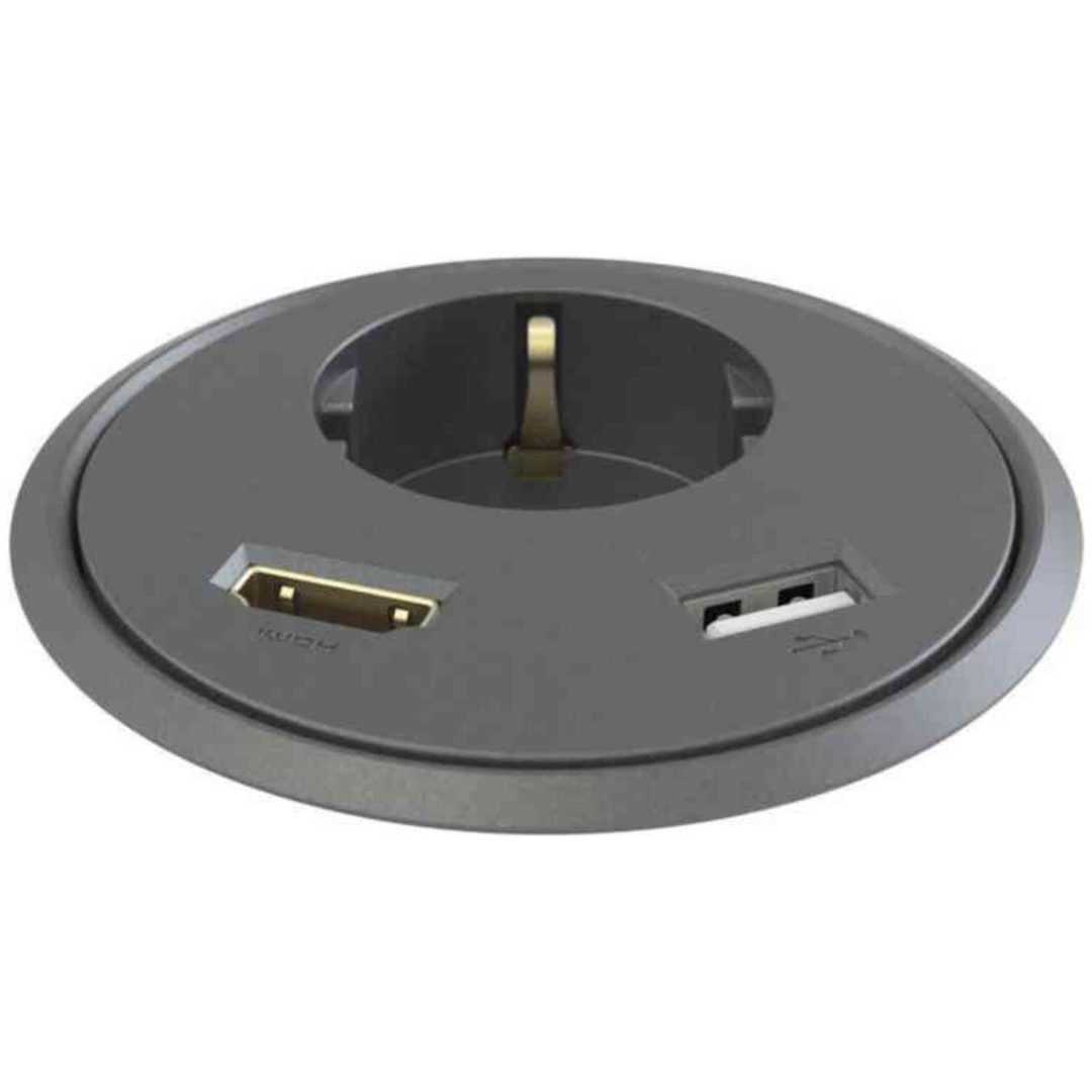 Powerdot 79mm 1xSchucko, USB, HDMI Kondator