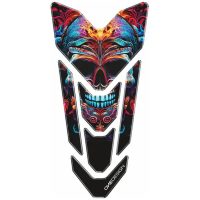 PRE-CUT TANKPAD GOLD ART SKULL
