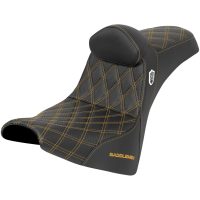 Pro Series SDC Performance Seat - w/o Backrest - Gold Stitch - Gripper