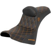 Pro Series SDC Performance Seat - w/o Backrest - Orange Stitch - Gripper