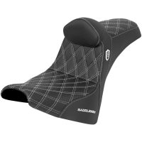 Pro Series SDC Performance Seat - w/o Backrest - White Stitch - Gripper