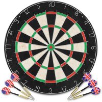 Professionell darttavla sisal med 6 pilar vidaXL