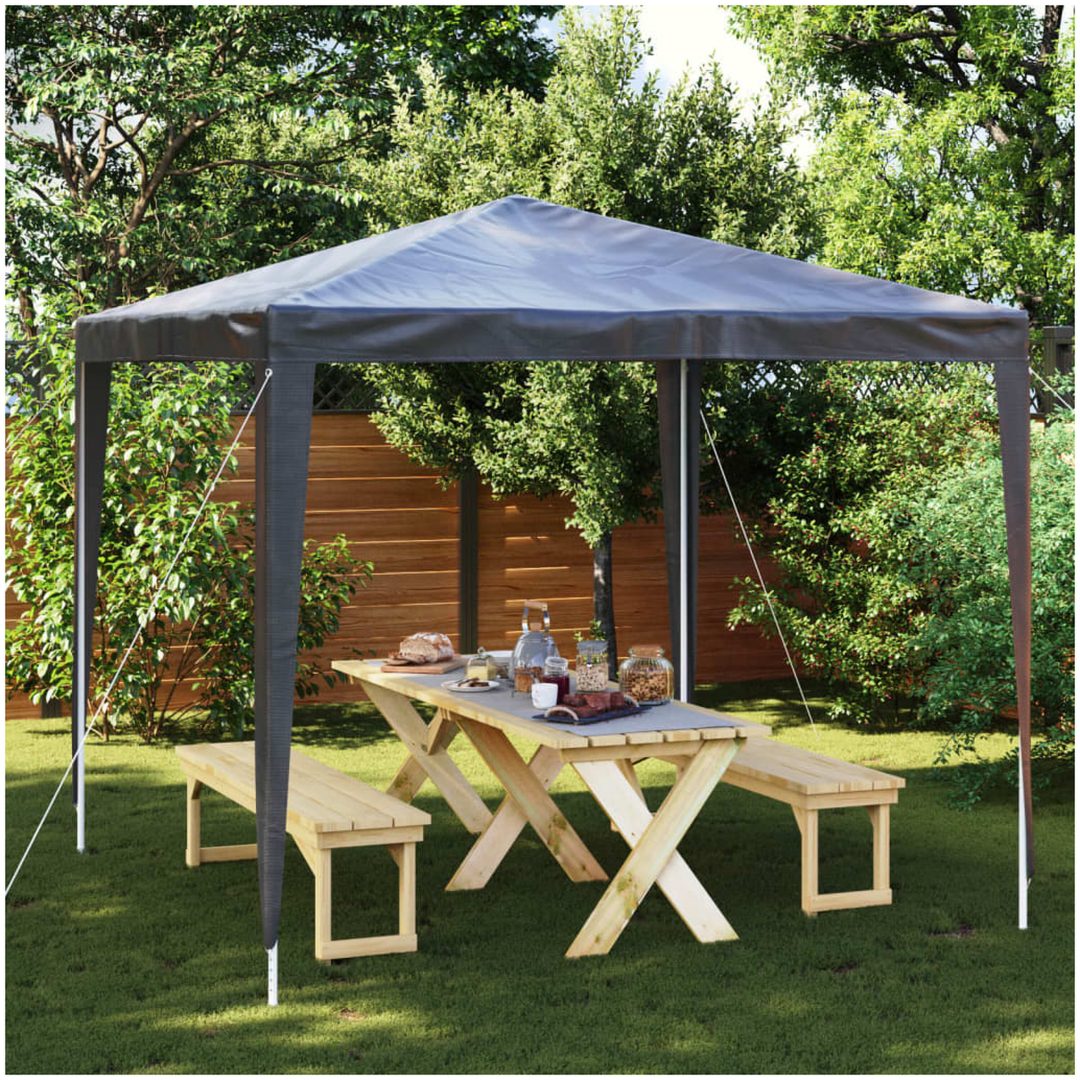 Professionellt partytält antracit 90 g/m² vidaXL 2.5 x 2.5 m