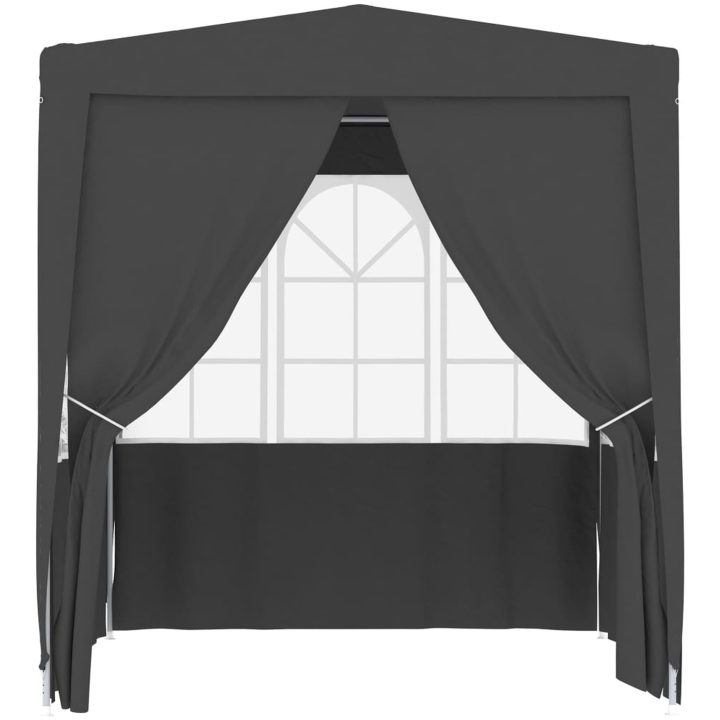 Professionellt partytält med väggar antracit 90 g/m² vidaXL 2.5 x 2.5 m – bild 3