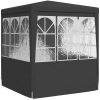 Professionellt partytält med väggar antracit 90 g/m² vidaXL 2.5 x 2.5 m – miniatyr 6