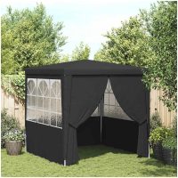 Professionellt partytält med väggar antracit 90 g/m² vidaXL