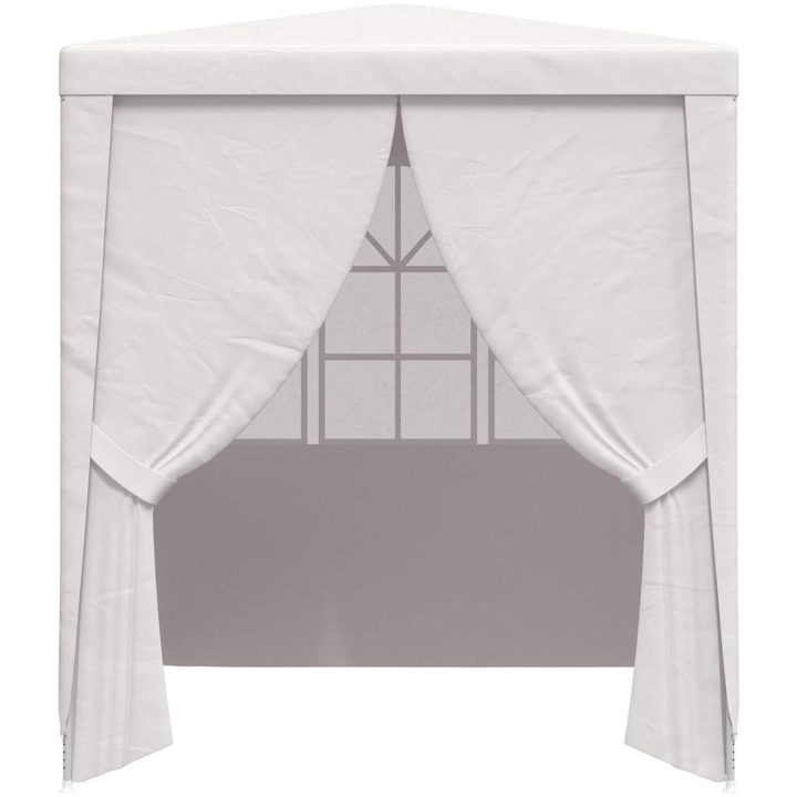 Professionellt partytält med väggar vit 90 g/m² vidaXL 2.5 x 2.5 m – bild 4