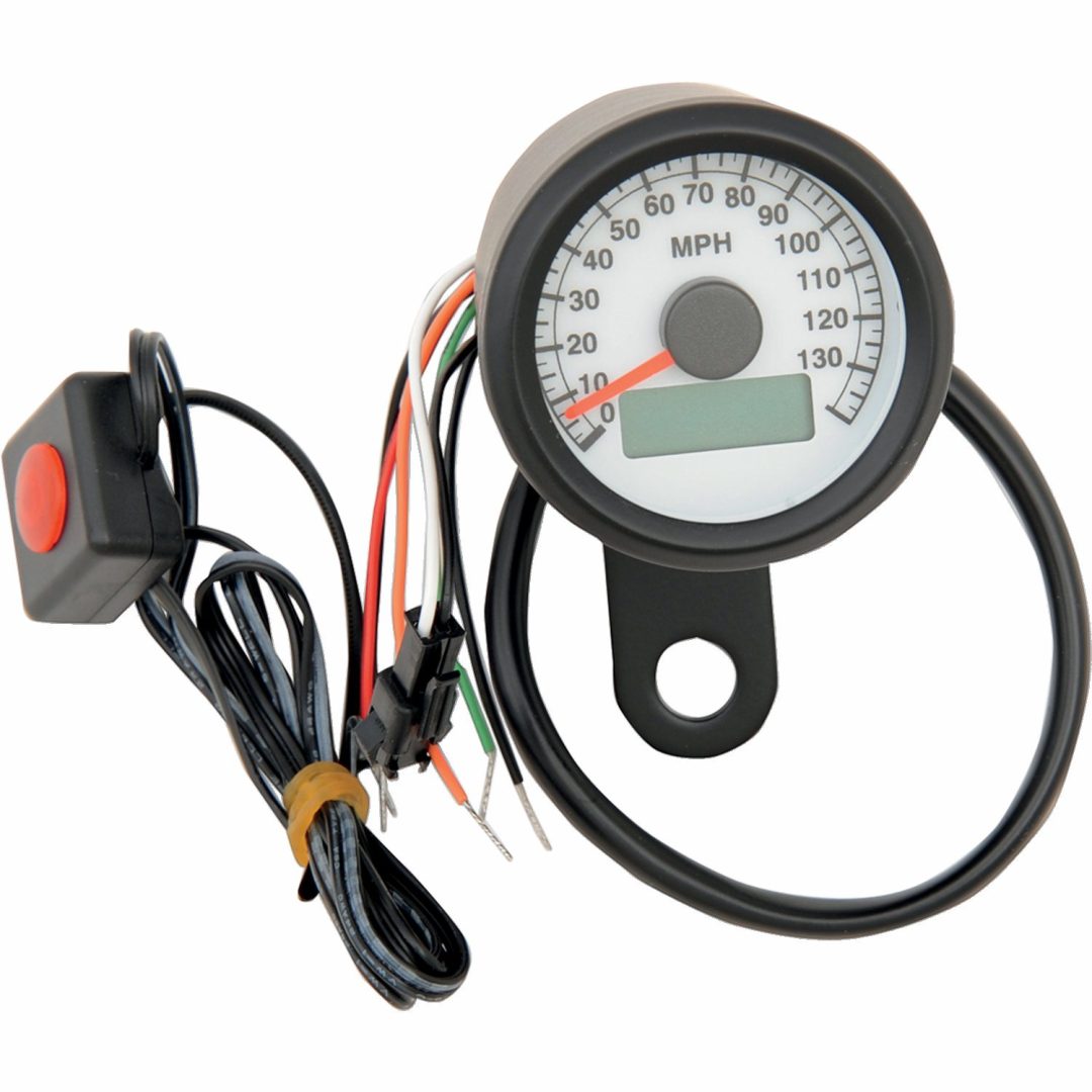 Programmerbar Mini Elektronisk Hastighetsmätare Analog/digital Odometer DRAG SPECIALTIES