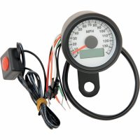 Programmerbar Mini Elektronisk Hastighetsmätare Analog/digital Odometer DRAG SPECIALTIES