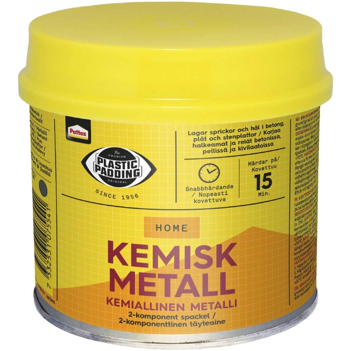 PTX PP Spackel kemisk metall 180 ml/460 ml SPACKEL KEMISK METALL 180ML – bild 2