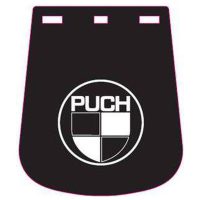 Puch stänkskydd ( med logo) H:165 X B:143 Kpl.med fästbr.