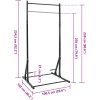 Pull-Up Bar Station med Push-Up Handtag 150 kg Justerbar vidaXL Större – miniatyr 7