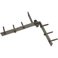 Qvarken bryggbeslag kit hörn 300x300x40mm varmförzinkat stål