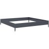 Rabattkant upphöjd antracit stål vidaXL 100 x 100 x 18.5 cm – miniatyr 2