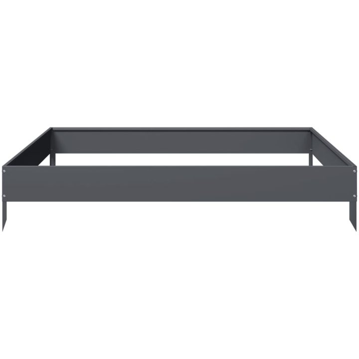 Rabattkant upphöjd antracit stål vidaXL 100 x 100 x 18.5 cm – bild 5