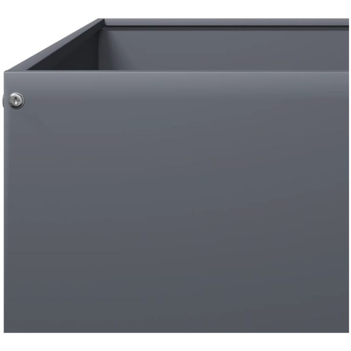 Rabattkant upphöjd antracit stål vidaXL 100 x 100 x 18.5 cm – bild 7