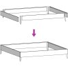 Rabattkant upphöjd antracit stål vidaXL 100 x 100 x 18.5 cm – miniatyr 8