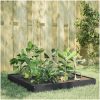 Rabattkant upphöjd antracit stål vidaXL 100 x 100 x 18.5 cm – miniatyr 1