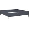 Rabattkant upphöjd antracit stål vidaXL 100 x 100 x 26 cm – miniatyr 2