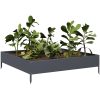 Rabattkant upphöjd antracit stål vidaXL 100 x 100 x 26 cm – miniatyr 3