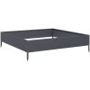 Rabattkant upphöjd antracit stål vidaXL 100 x 100 x 26 cm – miniatyr 6